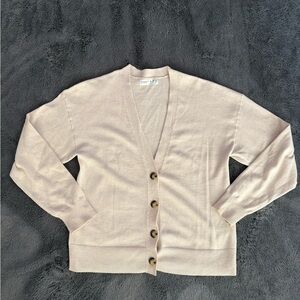 Primark tan/cream cardigan v neck sweater